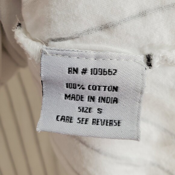 S Tulip Pippa Striped Asymmetrical Lagenlook Blouse Half Sleeve Artsy Tunic - Picture 5 of 12